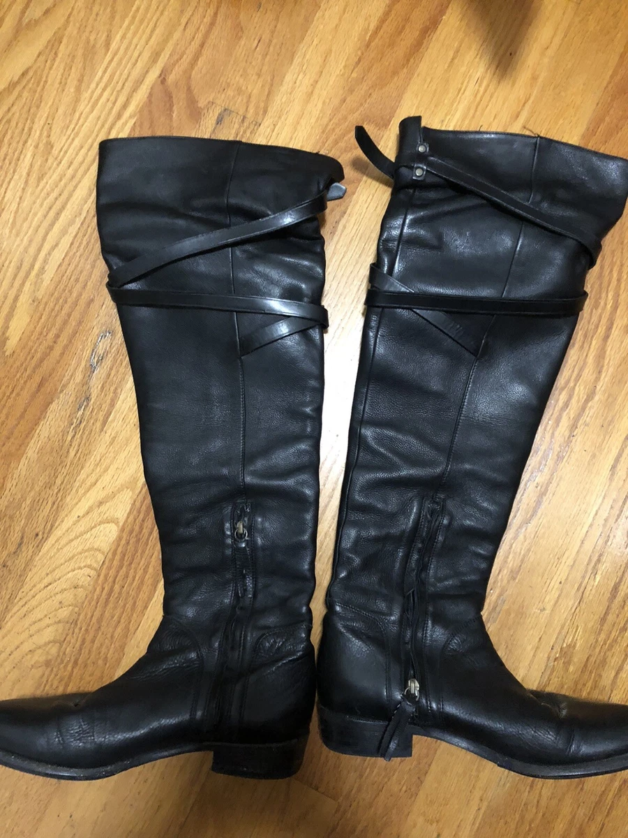 Burberry over shop the knee boots