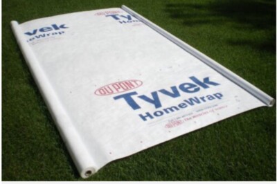 8 X 8 ft TYVEK House Wrap Paper Underlayment Siding Wall Insulation Mold Protect