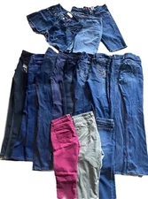 12 Pairs of Women’s Jeans Mixed Various Brands Sizes Reseller Box Wholesale Lot