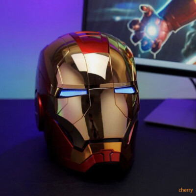 AutoKing New Gold Iron Man MK5 Helmet Electronic Voice Activated