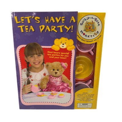 Build-A-Bear Let's Have A Tea Party! Book & Tea set! BRAND NEW!