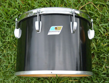 1980's LUDWIG Chicago USA 14" BLACK CORTEX CONCERT TOM for YOUR DRUM SET J124