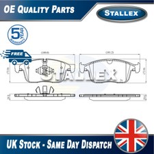 Adatto per Volvo XC60 2008-2017 Set pastiglie freno anteriori stallex 31445986 31445985