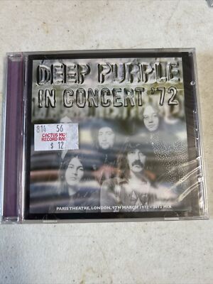 Deep Purple in Concert 1972 NEW! CD Richie Blackmore, Ian Gillan ,Jon Lord,