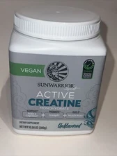 Sunwarrior Creatine Monohydrate Powder Pre Workout, 300 Grams 60 Serv. Ex: 1/26.