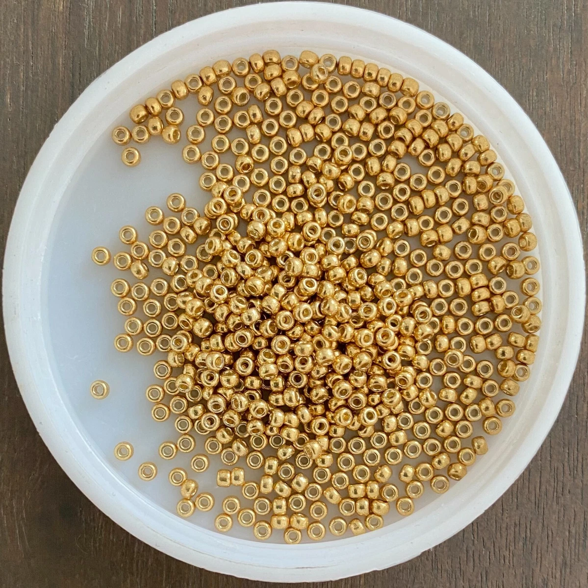 11/0 Miyuki Japanese Seed Beads, Duracoat Galvanised Gold (94202) (4202), 10g