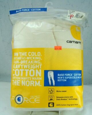 Carhartt 100% Cotton 4XL Men's Natural Super Cold Weather Bottom