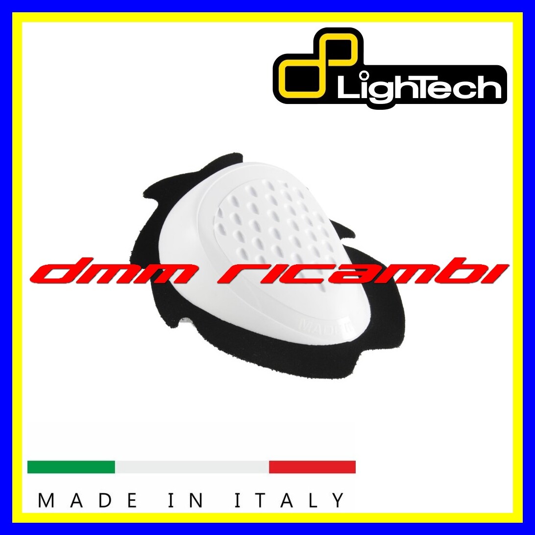 Slider BETAC saponette ginocchio per tute in pelle cordura Moto MiniMoto bianco