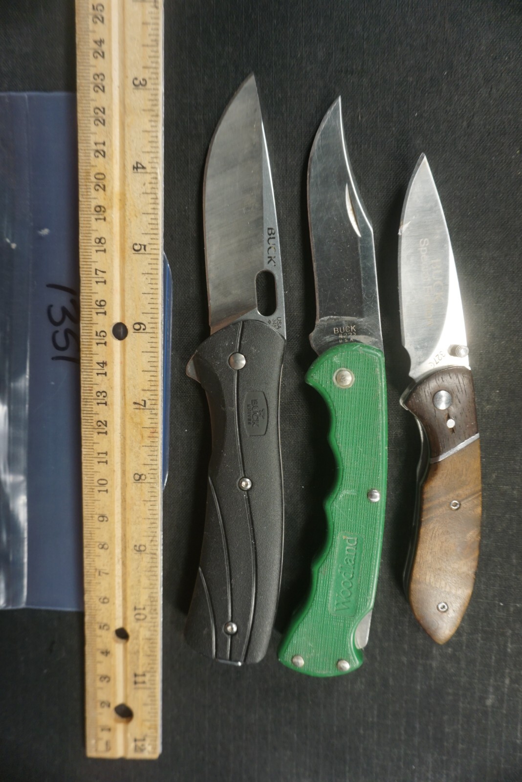 1351 Three Buck pocket knives eBay