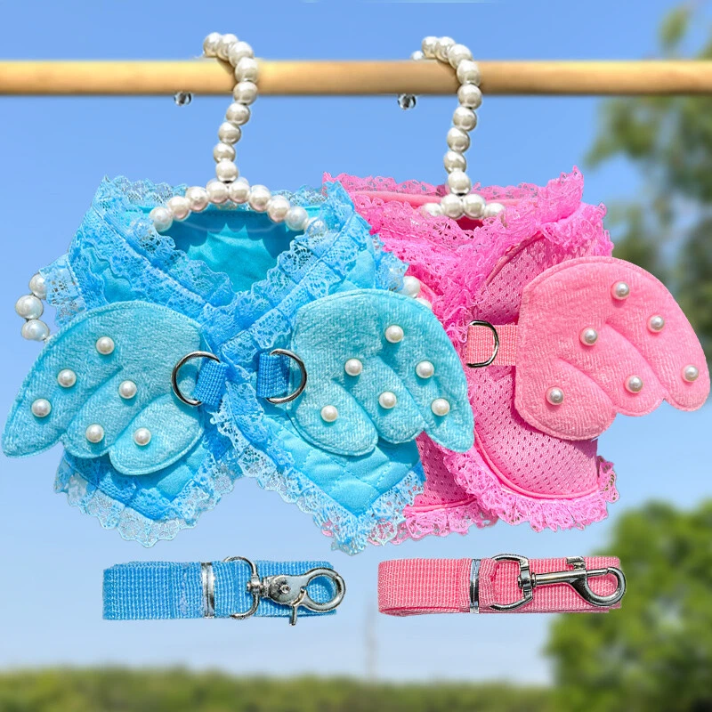Dog Harness and Leash Set Breathable Soft Vest Harness for Small Pet Cat Puppy