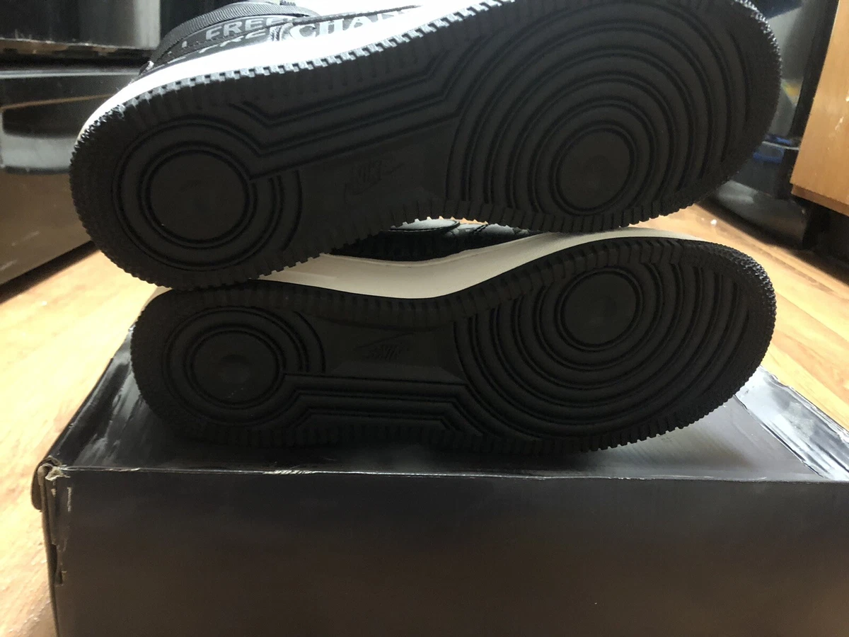 Nike Air Force 1 High 07 PRM 3M Toll Free 1-800 Black Men Size 10