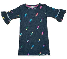 Appaman Kids Girl's Kathleen French Terry Dress Cool Black Size 8