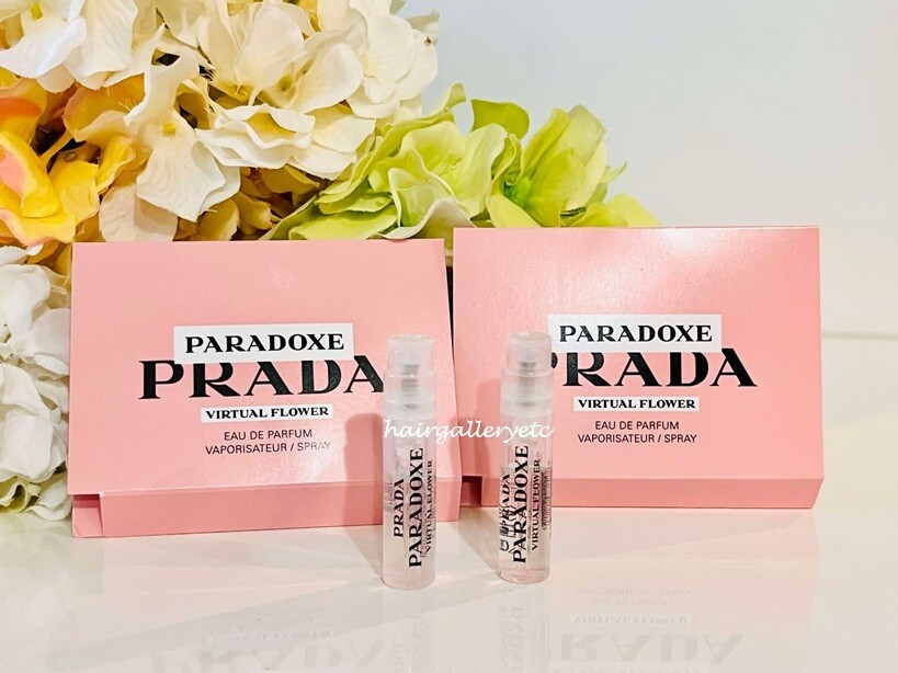 2 Prada Paradoxe Virtual Flower EDP Sample Perfume Sampler Vial 1.2 ml NEW FRESH