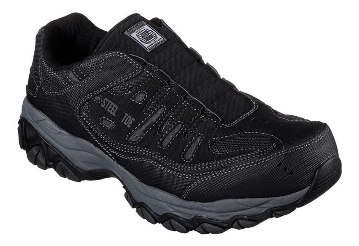 SKECHERS Men's Slip On Steel Toe Work 