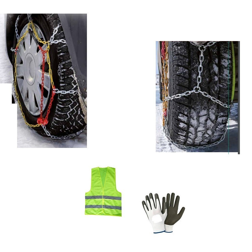 Catene Neve Professionali 175/60R13 Maglia 9mm Acciaio Cementato 18813N
