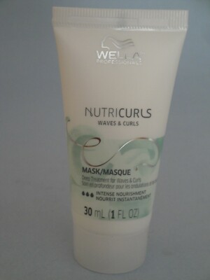 Wella Nutricurls Waves & Curls Mask Deep Treatment 1 fl oz 30 ml Travel Size