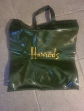 borsa Harrods grande colore verde - logo Harrods