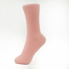 PALE PINK LADIES 85 CASHMERE SOCKS SIZE 4 - 7 UK SIZE YTYF 8