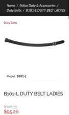 Women Size 28 Don Hume Leathergoods B101-L DUTY BELT BASKETWEAVE Retails $94