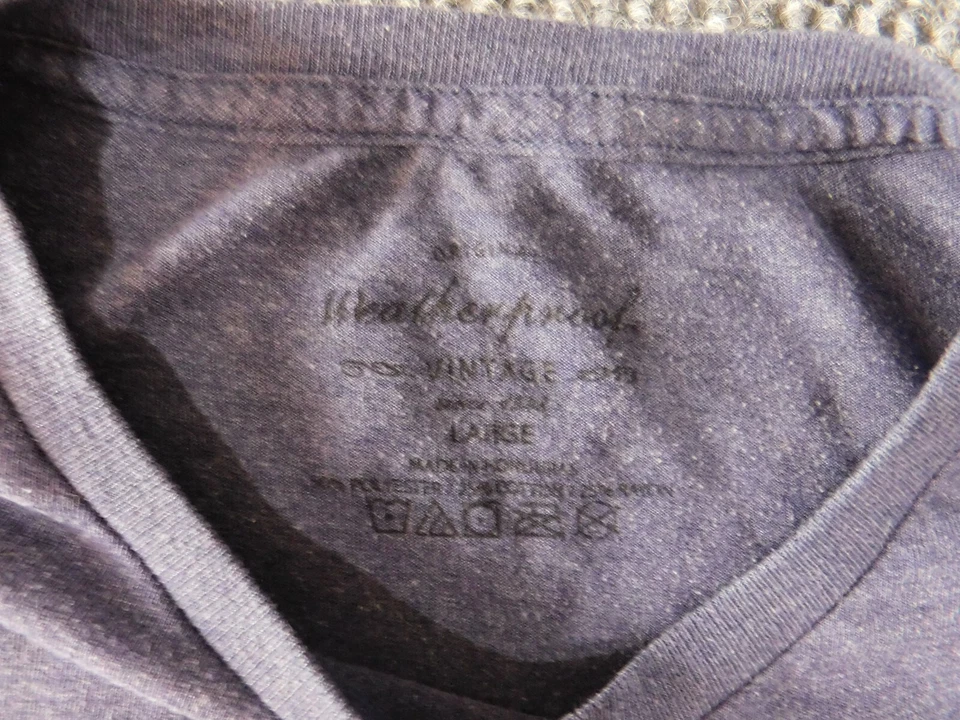 Camisa impermeable para hombre grande azul gráfico vintage clásica Foto 4 de 4