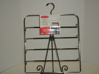 Rubbermaid Four Tier Swing Out Pant Hanger Non Slip NEW Very Nice