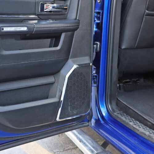 Interior Door Speaker Cover Trim Decor Frame For Dodge Ram 1500 2010-2017 Chrome - Bild 5 von 9