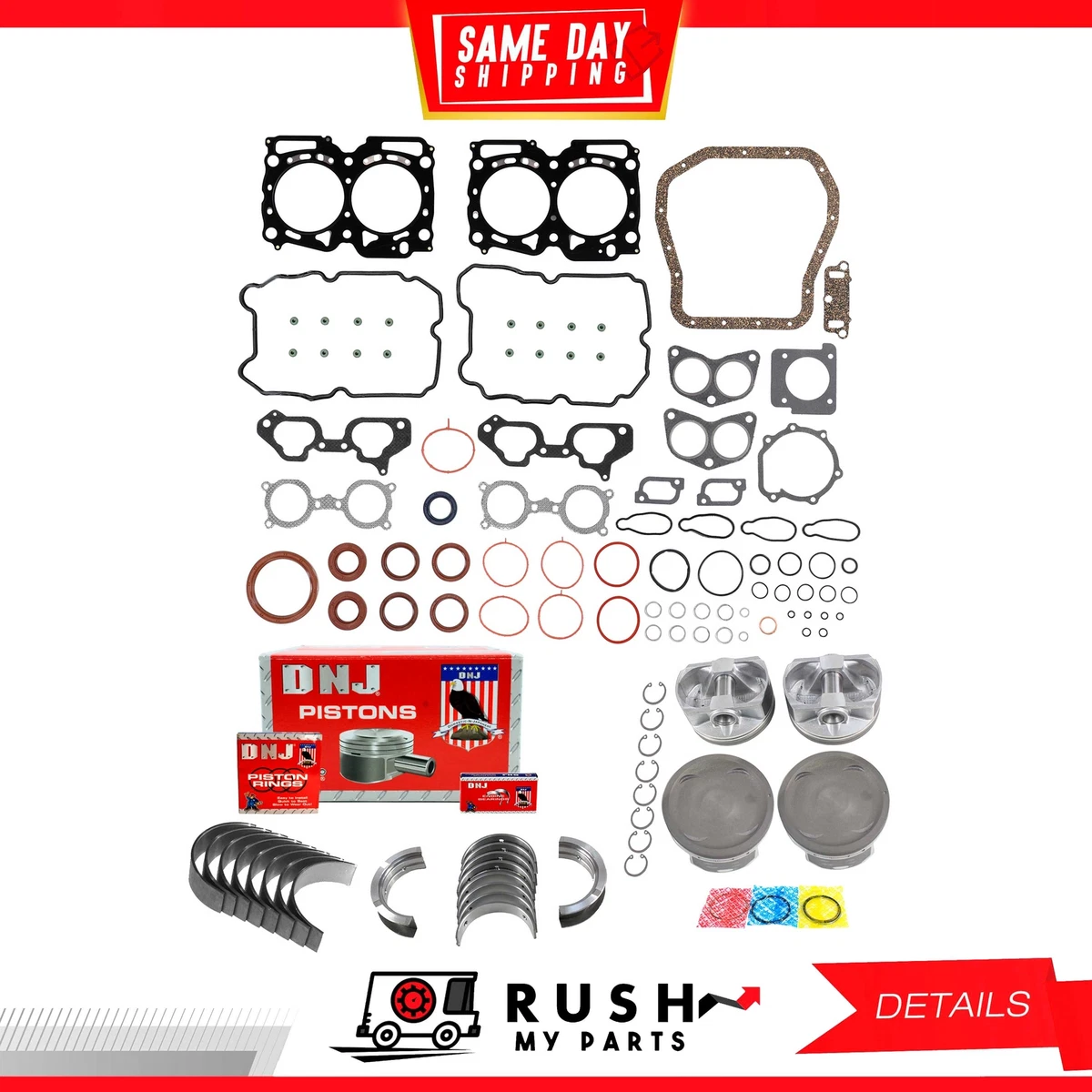 06 07 Engine Rebuild Kit For Subaru Forester 2.5L H4 DOHC 16v DNJ