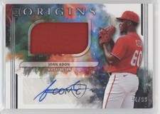 2022 Panini Chronicles Origins Rookie Jumbo Material 84/99 Joan Adon Auto 6ks