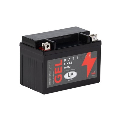 Motorrad LTX9-4 Gel LP Batterie 12V,9Ah passend für Kawasaki Ninja ZX-6R ZX636B 2003-04