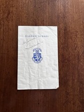 Jack Hawkins SIGNED AUTOGRAPH- Harrow School, Young  Winston Churchill 