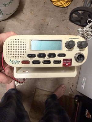 Cobra Mr F45-D Marine Radio, 25W, Fixed Mount, VHF/Submersible/LCD Display