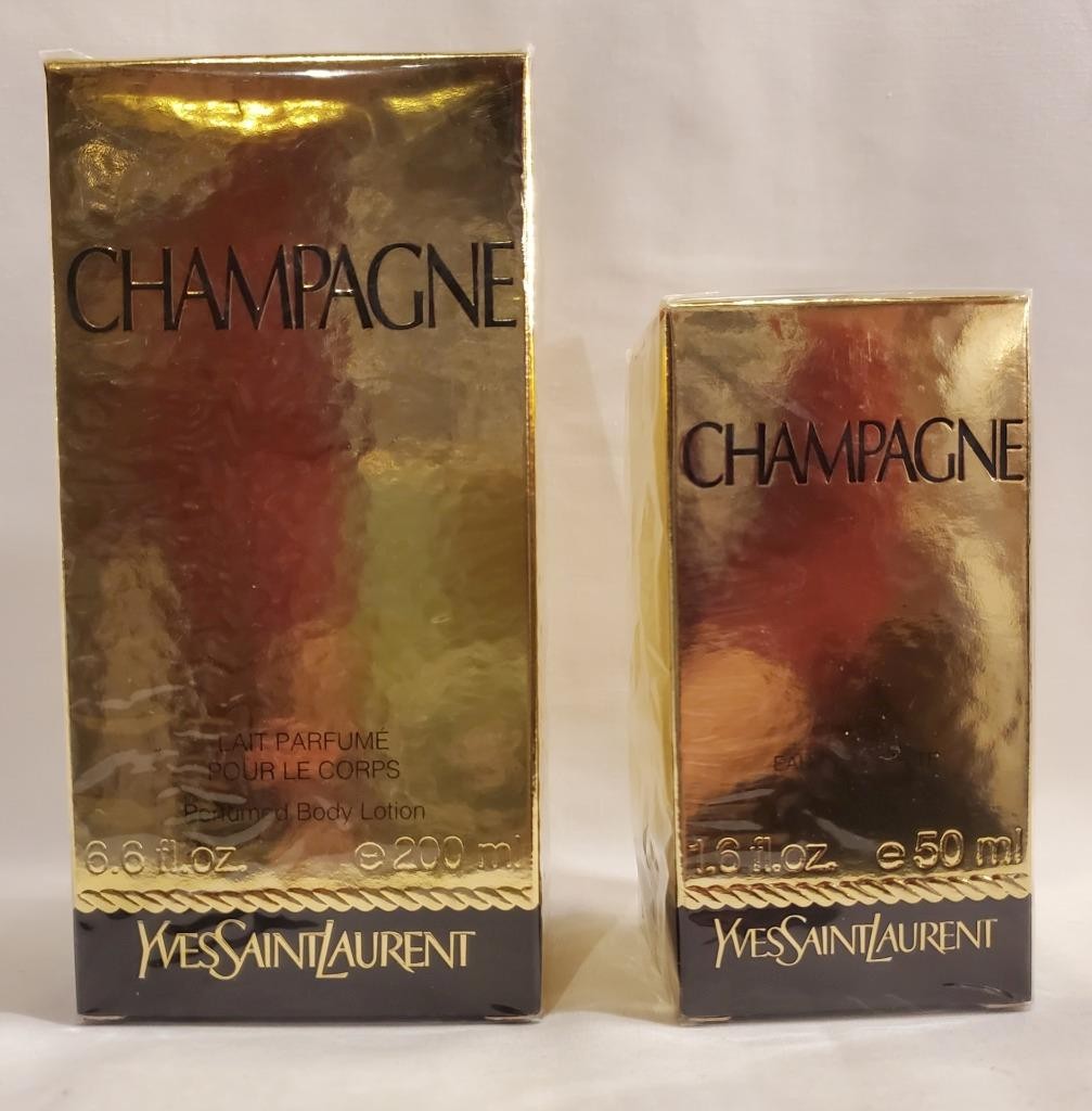 Yves Saint Laurent イヴ・サンローラン　CHAMPAGNE 2 YSL *CHAMPAGNE* YVES SAINT LAURENT perfume 1.6oz 50ml + Lotion