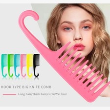Hairdressing Salon Wide Tooth Detangling Large Shower Comb Detangler Wet Hair