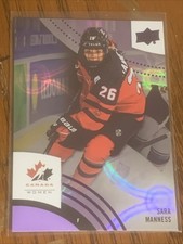 Sara Manness  2025 Team Canada Hockey  purple foil #49