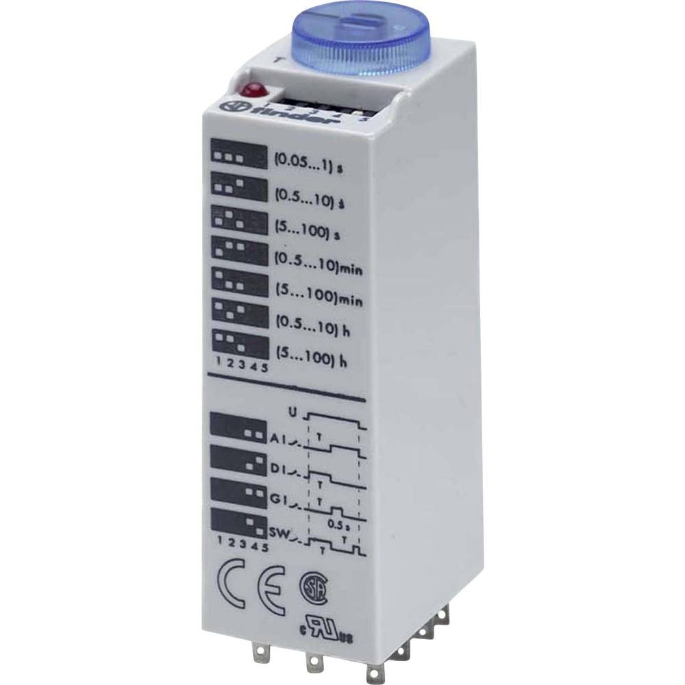 Relais temporisé Finder 85.03.0.024.0000 pour automatisme industriel