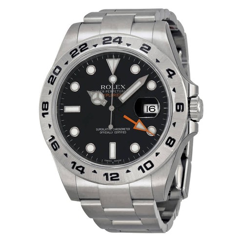Rolex Explorer II Black Dial Stainless Steel Oyster Bracelet Automatic Men's