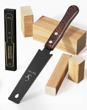 Scie à main japonaise - Lame flexible SK5 à double tranchant 12/17 TPI, conce...