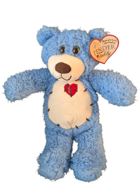 Brand new  blue teddy bear With Heart Plushie Stuffed Animal First & Main