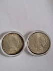 2 1923 Peace Silver Dollars You are Buying Lot of 2