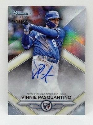 🔥 Vinnie Pasquantino Rookie On card Auto # /150 Refractor 2023 Bowman Royals RC