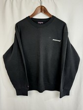 Vintage 90s Jansport Boeing Airplanes Black Crew Neck Sweat Shirt Size L