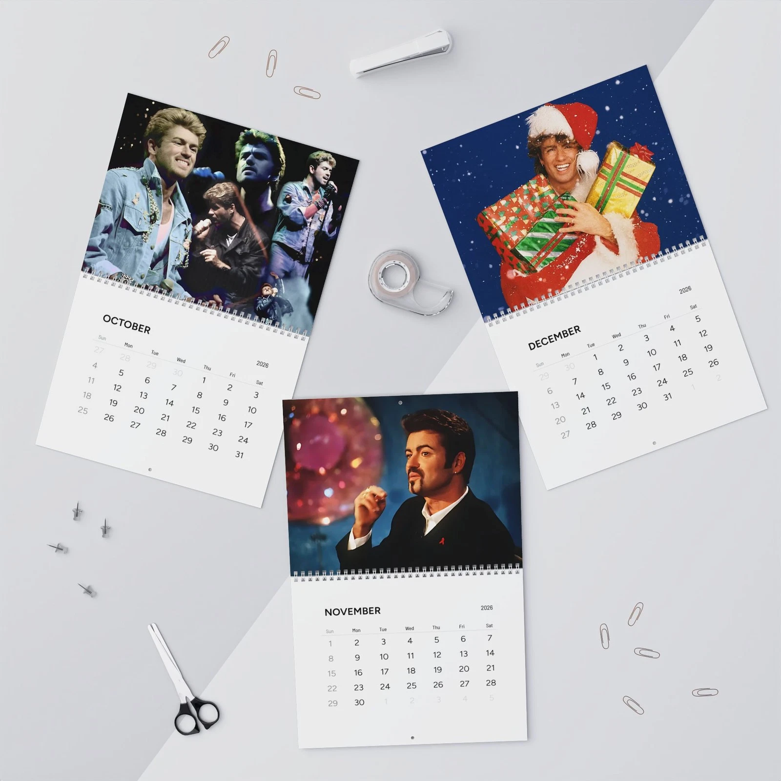 George Michael Wall Calendar 2026