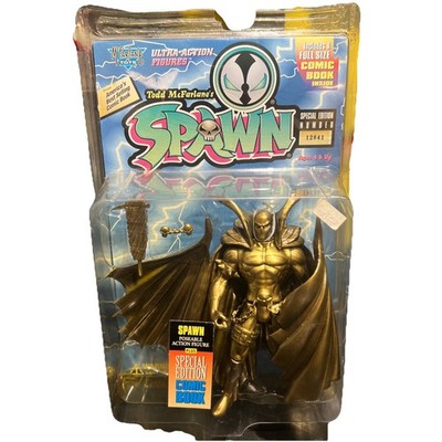 VTG 1995 McFarlane Spawn 6'' Gold Action Figure w/ Special Edition Comic New NIB