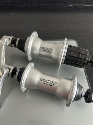 Shimano XT FH-M750/HB-M751 Hubs set QR x 135/100 Rim Brake HG9/10s