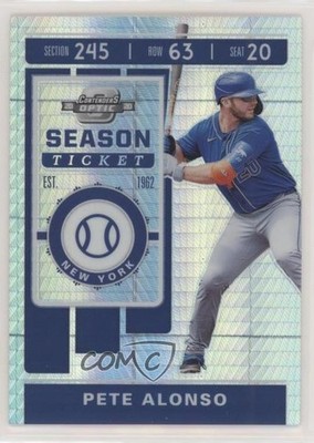 2020 Panini Chronicles Contenders Optic Hyper Prizm 63/299 Pete Alonso #23 0m4q