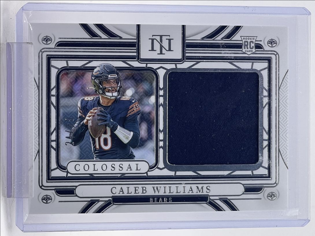CALEB WILLIAMS 2024 NATIONAL TREASURES ROOKIE COLOSSAL PATCH RC /49 Q5540