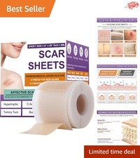 Lightweight Silicone Scar Sheets 1.5m 24-Hour Comfort for All Skin Types
