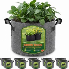 10-Pack 10 Gallon Grow Bags, Thickened Nonwov...