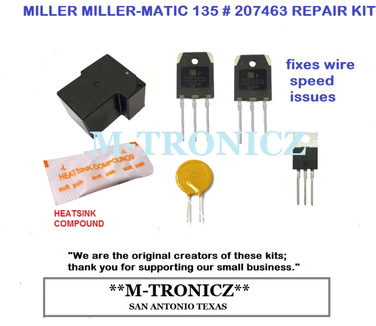 MILLER MILLER-MATIC 135 # 207463 REPAIR KIT _ fixes wire speed issues_