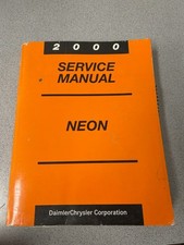 Original 2000 Dodge Neon Shop Service Manual Original 2000 Dodge Neon Shop Service Manual